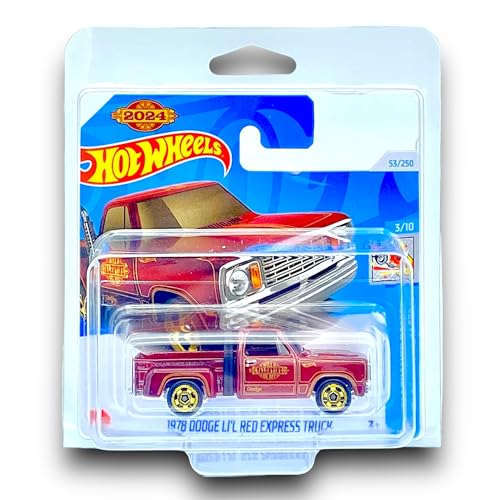 Hot Wheels - 1978 Dodge Li´l Red Express Truck - HW Celebration Racers 3/10 - HRY97 - Short Card - Pickup - RAM - Mattel 2024 - 1:64 Hot Wheels - 1978 Dodge Li´l Red Express Truck - HW Celebration Racers 3/10 - HRY97 - Short Card - Pickup - RAM - Mattel 2024 - 1:64 von Hot Wheels