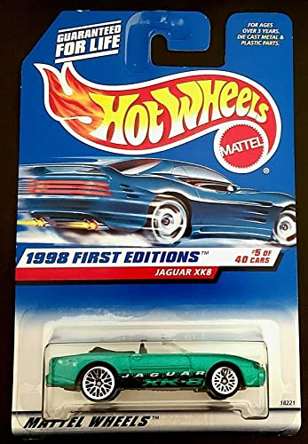 Hot Wheels - 1998 First Editions - Jaguar XK8 - #5 of 40 Cars - Green custom Paint - Collector #639 - Limited Edition - Collectible Hot Wheels - 1998 First Editions - Jaguar XK8 - #5 of 40 Cars - Green custom Paint - Collector #639 - Limited Edition - Collectible von Hot Wheels