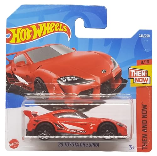 Hot Wheels - ´20 Toyota GR Supra - Then and Now 8/10 - HCT62 - Short Card - rot - GReddy - Mattel 2022 von Hot Wheels