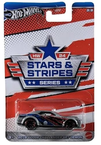 Hot Wheels 2018 Dodge Challenger SRT Demon, HW 24 Stars & Stripes Series 3/5 von Hot Wheels