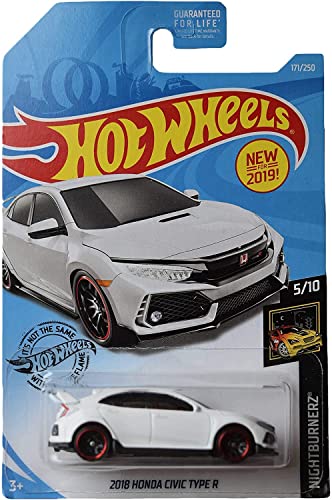 Hot Wheels 2018 Honda Civic Typ R, [Weiß] 171/250 Nightburnerz 5/10 von Hot Wheels