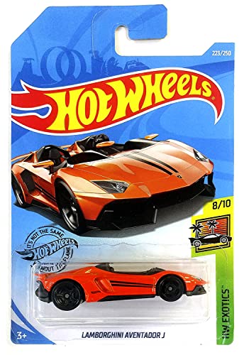 Hot Wheels 2019 Hw Exotics - Lamborghini Aventador J, Orange 223/250 von Hot Wheels