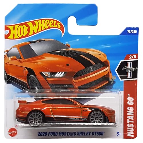 Hot Wheels - 2020 Ford Mustang Shelby GT500 - Mustang 60th 2/5 - JBB16 - Short Card - orange - Mattel 2025-1:64 von Hot Wheels