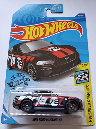 Hot Wheels 2020 Hw Speed Graphics 2018 Ford Mustang GT, Schwarz, 1:64 Scale, Auto, Kind, Unisex, 3+, 12.7 x 17.78 x 5.08 cm, 1 Count Hot Wheels 2020 Hw Speed Graphics 2018 Ford Mustang GT, Schwarz, 1:64 Scale, Auto, Kind, Unisex, 3+, 12.7 x 17.78 x 5.08 cm, 1 Count von Hot Wheels
