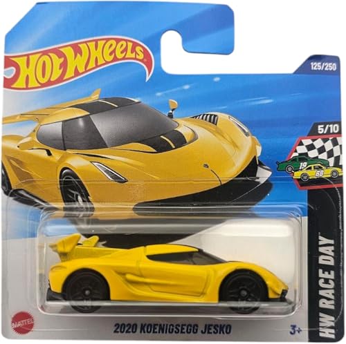 Hot Wheels - 2020 Koenigsegg Jesko - HW Race Day 5/10 - HYY66 - Short Card - gelb - Mattel 2025-1:64 Hot Wheels - 2020 Koenigsegg Jesko - HW Race Day 5/10 - HYY66 - Short Card - gelb - Mattel 2025-1:64 von Hot Wheels