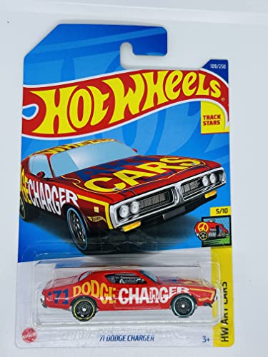 Hot Wheels 2022 - '71 Dodge Charger - Rot - Art Cars - 5/10-109/250 Hot Wheels 2022 - '71 Dodge Charger - Rot - Art Cars - 5/10-109/250 von Hot Wheels