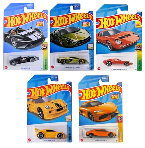 Hot Wheels 2022 Exotics Super Car 5er Set Diecast Fahrzeuge ab L2593 Release mit Mclaren, Lotus, Lamborghinis und mehr Hot Wheels 2022 Exotics Super Car 5er Set Diecast Fahrzeuge ab L2593 Release mit Mclaren, Lotus, Lamborghinis und mehr von Hot Wheels