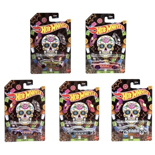 Hot Wheels 2023 Dia De Los Muertos Halloween Komplettset mit 5 Druckguss-Fahrzeugen von DXT91-956F Release Hot Wheels 2023 Dia De Los Muertos Halloween Komplettset mit 5 Druckguss-Fahrzeugen von DXT91-956F Release von Hot Wheels