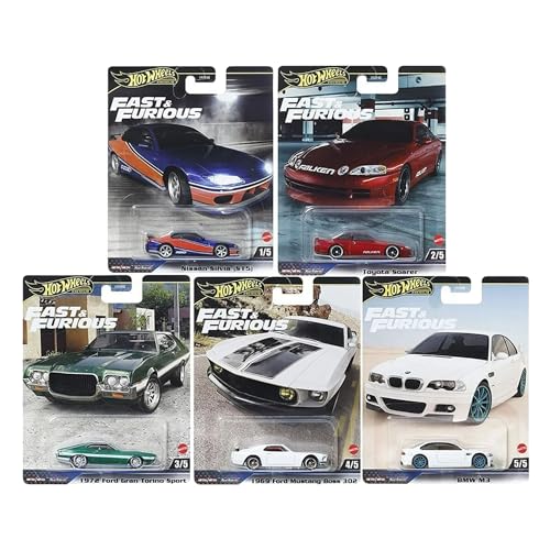 Hot Wheels 2024 Fast & Furious Premium Diecast Auto Komplettset mit 5 Fahrzeugen von HNW46-956F Release Mix 2 Bundle Hot Wheels 2024 Fast & Furious Premium Diecast Auto Komplettset mit 5 Fahrzeugen von HNW46-956F Release Mix 2 Bundle von Hot Wheels