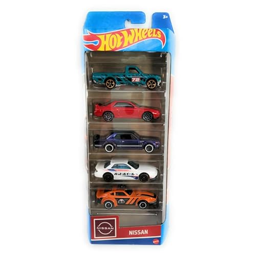 Hot Wheels 5-Car Pack, Nissan Datsun 620, Skyline GT-R (BNR32), HT 2000GT-X, Nissan Silvia (S13), Fairlady Z von Hot Wheels