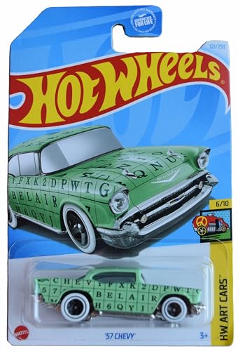 Hot Wheels '57 Chevy, HW Art Cars 6/10 [Grün] 121/250 von Hot Wheels