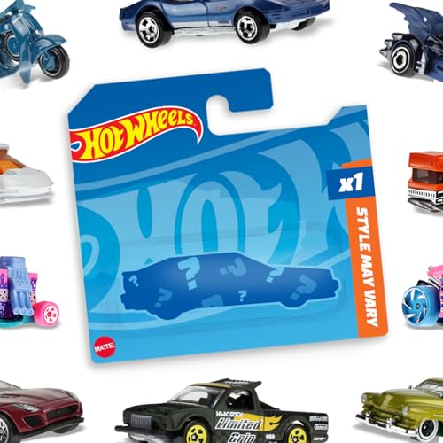 Hot Wheels 5785 - zufällige Autos/Fahrzeugmodelle, je 1 Fahrzeug, 1er Pack, (Modell sortiert), Spielzeug ab 3 Jahren von Hot Wheels