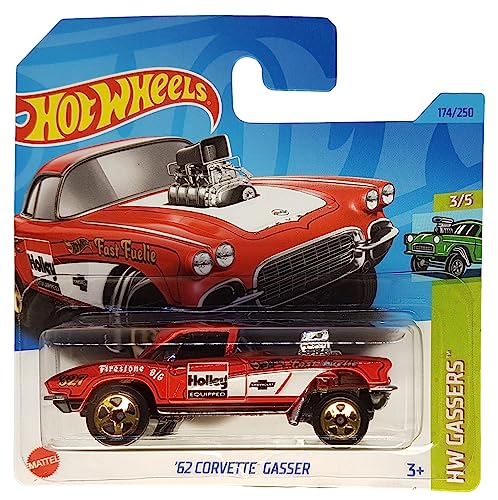 Hot Wheels - ´62 Corvette Gasser - HW Gassers 3/5 - HKH64 - Short Card - Firestone - Holley - Mattel 2023 Hot Wheels - ´62 Corvette Gasser - HW Gassers 3/5 - HKH64 - Short Card - Firestone - Holley - Mattel 2023 von Hot Wheels