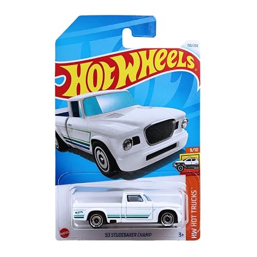 Hot Wheels 63 Studebaker Champ (Weiß), HW Hot Trucks 9/10 von Hot Wheels