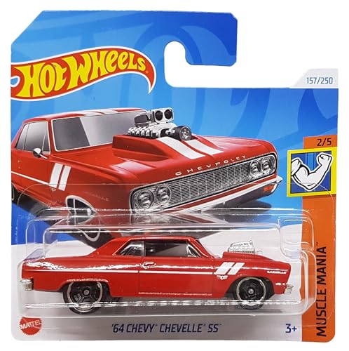 Hot Wheels - ´64 Chevy Chevelle - Muscle Mania 2/5 - HTC58 - Short Card - Chevrolet - GM - rot - Mattel 2024 - 1:64 Hot Wheels - ´64 Chevy Chevelle - Muscle Mania 2/5 - HTC58 - Short Card - Chevrolet - GM - rot - Mattel 2024 - 1:64 von Hot Wheels