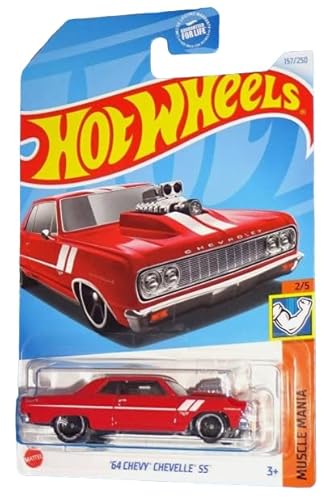 Hot Wheels '64 Chevy Chevelle SS Red Muscle Mania 2/5 von Hot Wheels