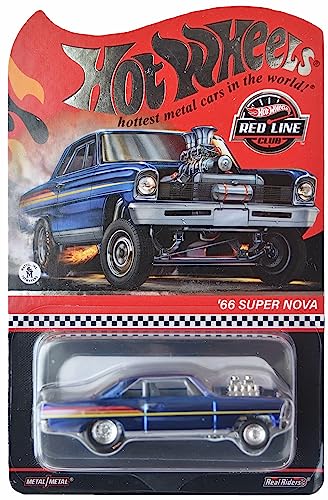 Hot Wheels '66 Super Nova, Maßstab 1:64, Druckguss-Auto, Blau, RLC Exclusive von Hot Wheels
