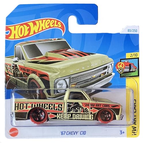 Hot Wheels - ´67 Chevy C10 - HW Art Cars 2/10 - HTB72 - Short Card - Pickup Truck - GM - Mattel 2024-1:64 von Hot Wheels