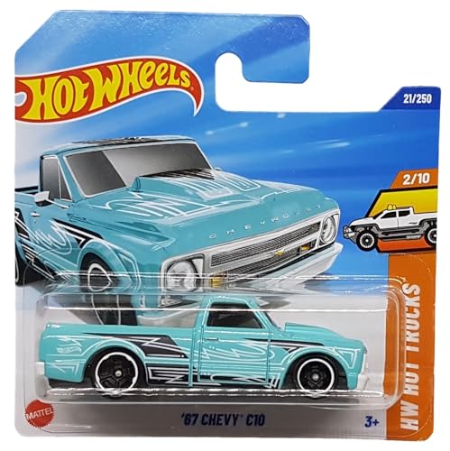 Hot Wheels - ´67 Chevy C10 - HW Hot Trucks 2/10 - HYW74 - Short Card - GM - türkis - Mattel 2025 - 1:64 von Hot Wheels