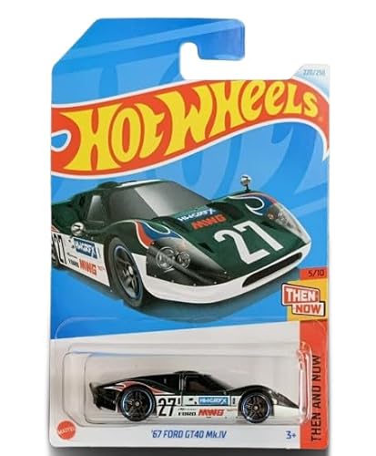 Hot Wheels 67 Ford GT40 Mk.IV, Maßstab 1:64, Druckguss, grün, damals und heute 5/10 Hot Wheels 67 Ford GT40 Mk.IV, Maßstab 1:64, Druckguss, grün, damals und heute 5/10 von Hot Wheels