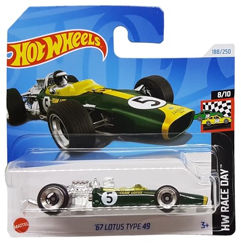 Hot Wheels - ´67 Lotus Type 49 - HW Race Day 8/10 - HRY76 - Short Card - Classic Team Lotus - Ford - Mattel 2024-1:64 von Hot Wheels