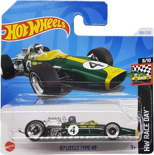 Hot Wheels - ´67 Lotus Type 49 - HW Race Day 8/10 - HTD99 - Short Card - Team Lotus - Ford - Mattel 2024 – 1:64 Hot Wheels - ´67 Lotus Type 49 - HW Race Day 8/10 - HTD99 - Short Card - Team Lotus - Ford - Mattel 2024 – 1:64 von Hot Wheels