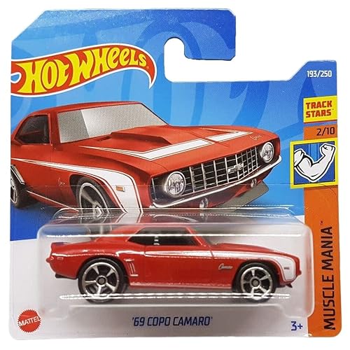 Hot Wheels - ´69 Copo Camaro - Muscle Mania 2/10 - HCV68 - Short Card - GM - Track Stars - Mattel 2022 von Hot Wheels