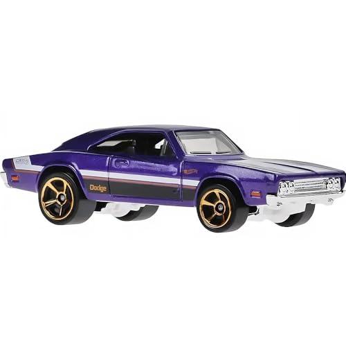 Hot Wheels - ´69 Dodge Charger 500 - Then and Now 8/10 - HKJ46 - Short Card - violett metallic - Mattel 2023-1:64 von Hot Wheels