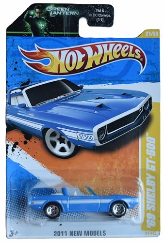 Hot Wheels '69 Shelby GT 500, 2011 Neue Modelle 21/50 [Blau] 21/244 Grüne Laterne von Hot Wheels