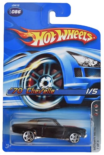 Hot Wheels '70 Chevelle, Motown Metal 1/5 [Schwarz] #86 von Hot Wheels