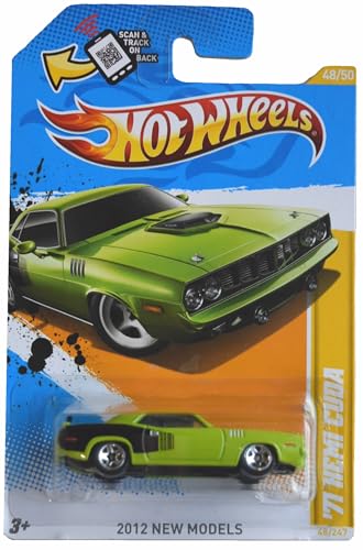 Hot Wheels '71 Hemi Cuda, 2012 Neue Modelle 48/50 [Grün] 48/247 von Hot Wheels