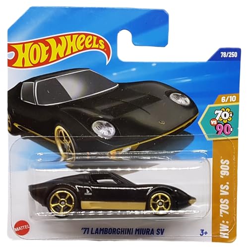 Hot Wheels - ´71 Lamborghini Miura SV - HW: ´70s vs. ´90s 6/10 - HYX73 - Short Card - schwarz Gold - Mattel 2025-1:64 Hot Wheels - ´71 Lamborghini Miura SV - HW: ´70s vs. ´90s 6/10 - HYX73 - Short Card - schwarz Gold - Mattel 2025-1:64 von Hot Wheels