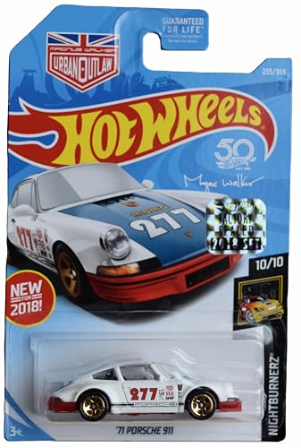 Hot Wheels '71 Porsche 911, Nightburnerz 10/10 [Weiß/Rot] 235/365 von Hot Wheels