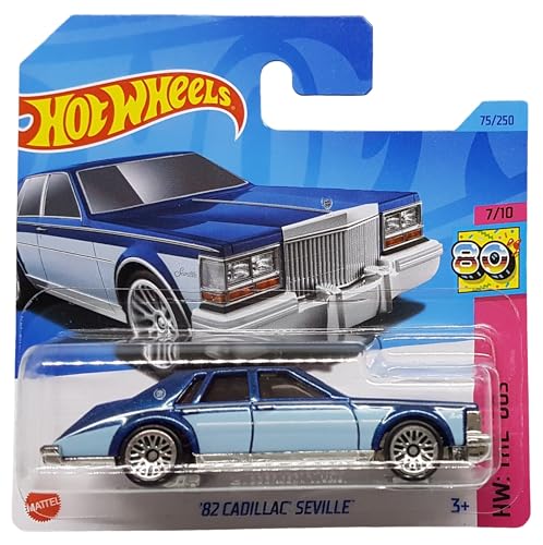 Hot Wheels - ´82 Cadillac Seville - HW The ´80s 7/10 - HKJ64 - Short Card - GM - dunkelblau metallic - Mattel 2023 von Hot Wheels