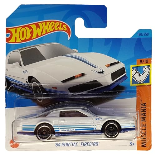 Hot Wheels - ´84 Pontiac Firebird - Muscle Mania 8/10 - HKK92 - Short Card - Trans Am - Weisse - GM - Mattel 2023 von Hot Wheels
