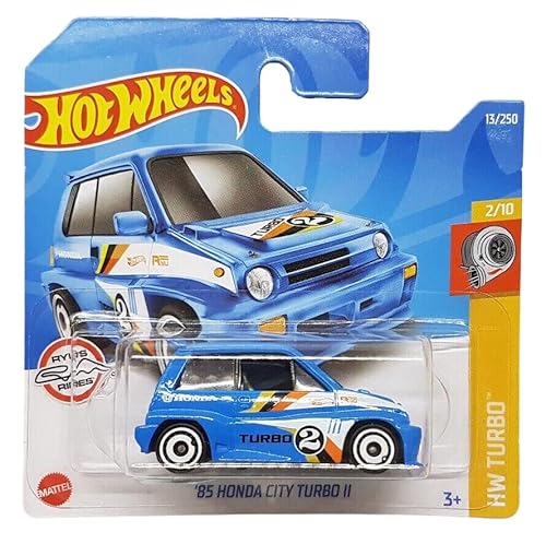 Hot Wheels - ´85 Honda City Turbo II - HW Turbo 2/10 - HCW74 - Short Card - blau - Ryu´s Rides - Mattel 2022 von Hot Wheels