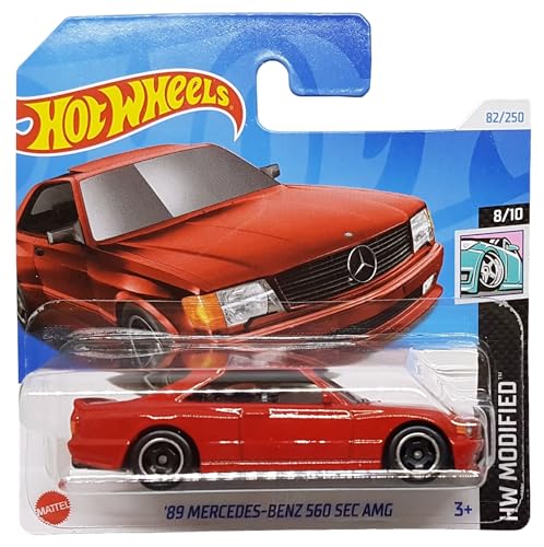 Hot Wheels - ´89 Mercedes-Benz 560 SEC AMG - HW Modified 8/10 - HTB70 - Short Card - rot - Mattel 2024 - 1:64 Hot Wheels - ´89 Mercedes-Benz 560 SEC AMG - HW Modified 8/10 - HTB70 - Short Card - rot - Mattel 2024 - 1:64 von Hot Wheels