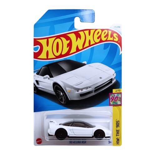 Hot Wheels - ´90 Acura NSX - HW: The ´90s 2/10 - HTF02 - Short Card - weiß - Mattel 2024-1:64 von Hot Wheels
