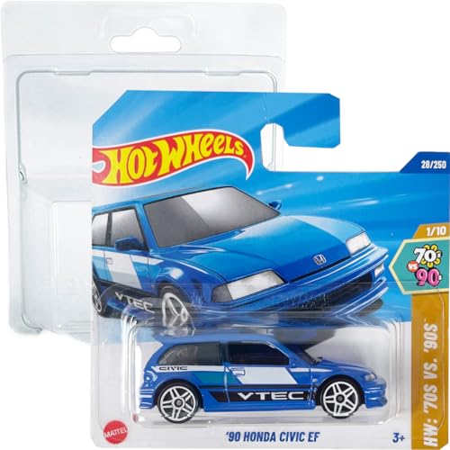 Hot Wheels '90: Honda Civic EF HW: '70S VS '90S 1/10 (28/250) HYW81 Short Card 2025 + Protector Short Card von Hot Wheels