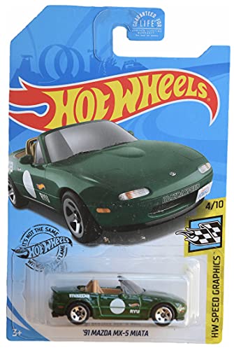 Hot Wheels '91 Mazda MX-5 Miata, [Grün] Speed Grahpics 4/10 von Hot Wheels