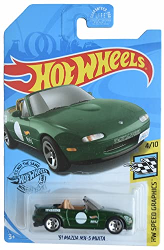 Hot Wheels '91 Mazda MX-5 Miata, HW Speed Graphics 4/10 [Grün] von Hot Wheels