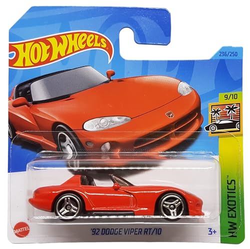 Hot Wheels - ´92 Dodge Viper RT/10 - HW Exotics 9/10 - HKG71 - Short Card - rot - Mattel 2023 von Hot Wheels