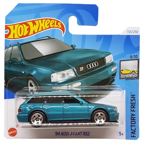 Hot Wheels - ´94 Audi Avant RS2 - Factory Fresh 9/10 - HTD49 - Short Card - Metalflake Teal - Mattel 2024 - 1:64 von Hot Wheels