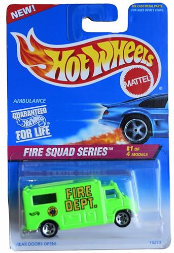 Hot Wheels Ambulance, Fire Squad Serie 1/4 [Grün] von Hot Wheels