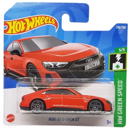 Hot Wheels - Audi RS E-Tron GT - HW Green Speed 5/5 - HCX39 - Short Card - Elektrofahrzeuge - rot - Mattel 2022 von Hot Wheels