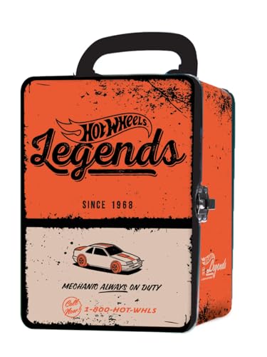 Hot Wheels Auto-Tragetasche aus Metall im Maßstab 1:64, 18 Spielzeugaufbewahrung und Organizer, Geschenk für Sammler, Kinder ab 3 Jahren, 3D-HW-Renndeckel-Design (Autos nicht im Lieferumfang enthalten Hot Wheels Auto-Tragetasche aus Metall im Maßstab 1:64, 18 Spielzeugaufbewahrung und Organizer, Geschenk für Sammler, Kinder ab 3 Jahren, 3D-HW-Renndeckel-Design (Autos nicht im Lieferumfang enthalten von Hot Wheels