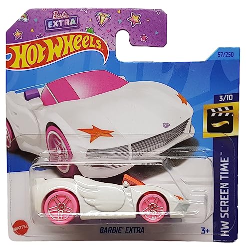 Hot Wheels - Barbie Extra - HW Screen Time 3/10 - HKH11 - Short Card - Weiss - Mattel 2023 Hot Wheels - Barbie Extra - HW Screen Time 3/10 - HKH11 - Short Card - Weiss - Mattel 2023 von Hot Wheels