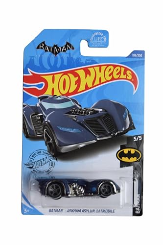 Hot Wheels Batman Arkham Asylum Batmobile, Batman 5/5 [Blau] 106/250 Regular Treasure Hunt von Hot Wheels