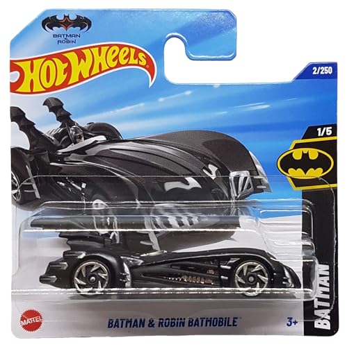 Hot Wheels - Batman & Robin Batmobile - Batman 1/5 - HYW60 - Short Card - DC - Mattel 2025-1:64 von Hot Wheels