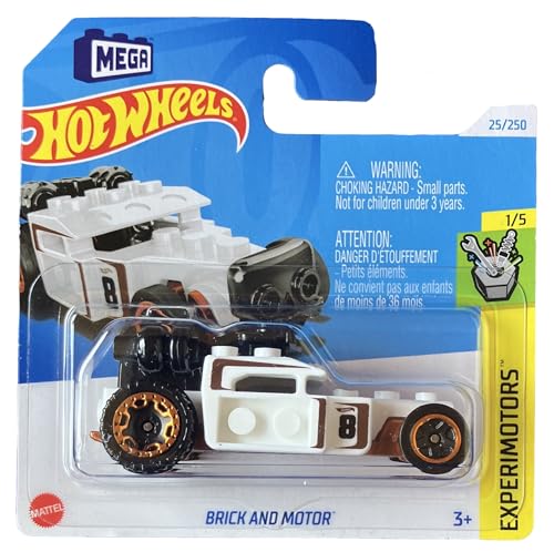 Hot Wheels - Brick and Motor - EXperimotors 1/5 - HTC97 - Short Card - MEGA - Moving Parts - Mattel 2024 - 1:64 von Hot Wheels